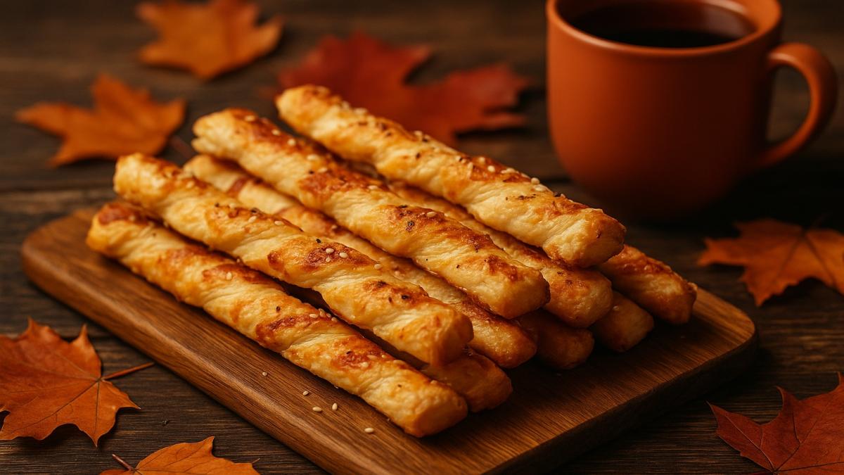 Сырные палочки из слоёного теста Сырные палочки из слоёного теста