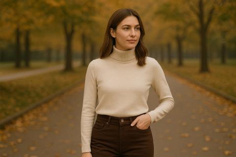 Byrdie назвал джинсы цвета chocolate brown главным трендом осени 2025
