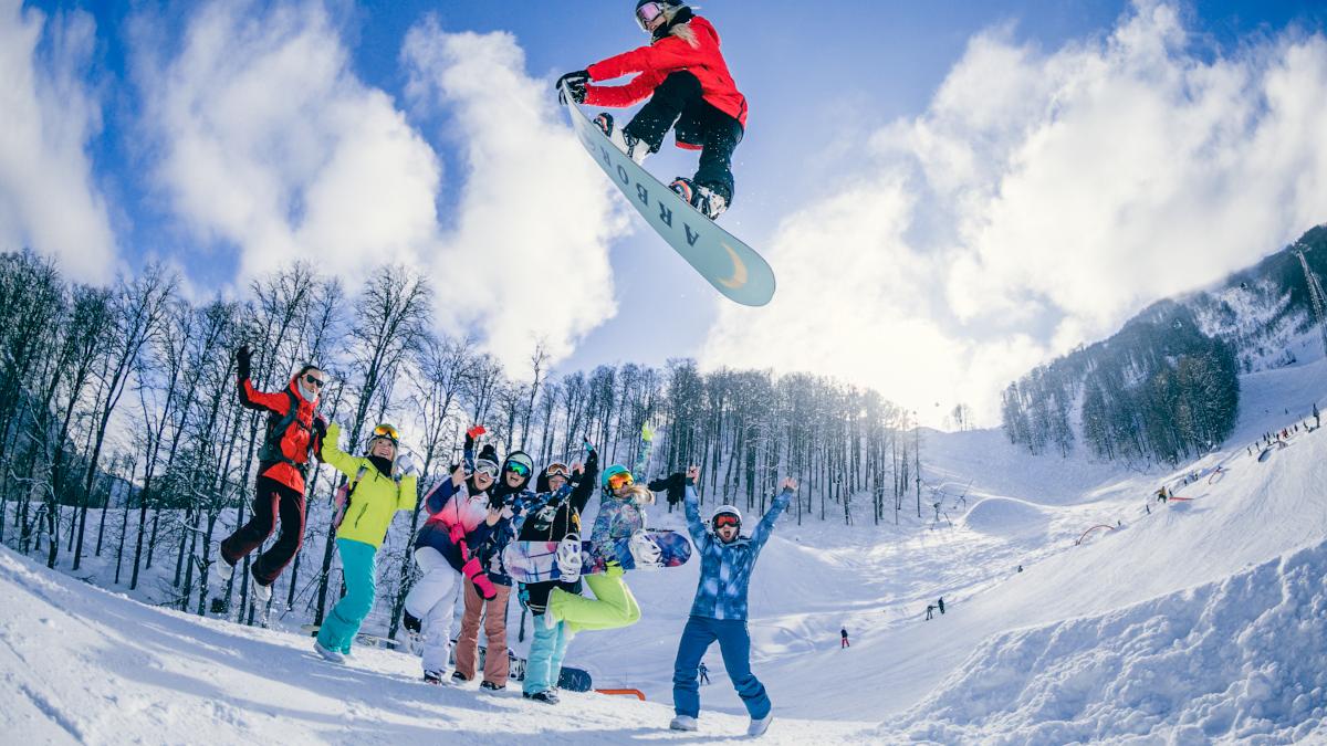Горнолыжный сезон на курорте Роза Хутор