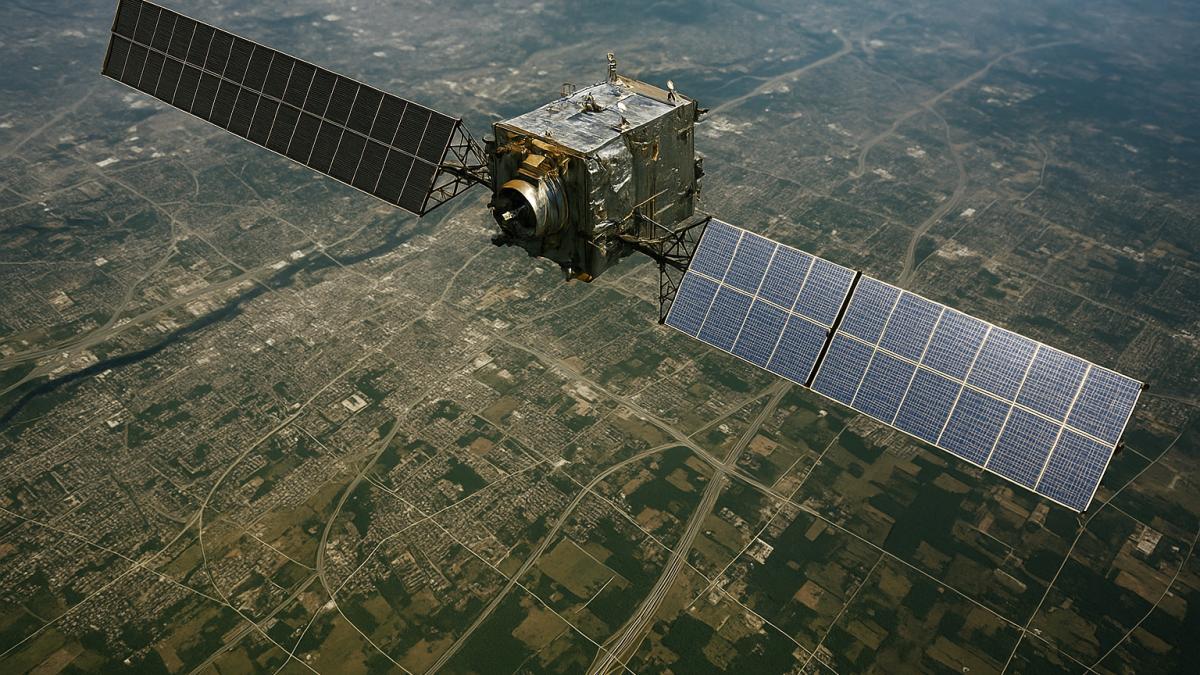 Спутник над Землёй