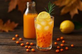 Пузырьки, в которых живёт солнце: как сделать домашнюю облепиховую газировку за 10 минут