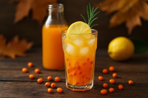 Пузырьки, в которых живёт солнце: как сделать домашнюю облепиховую газировку за 10 минут Пузырьки, в которых живёт солнце: как сделать домашнюю облепиховую газировку за 10 минут