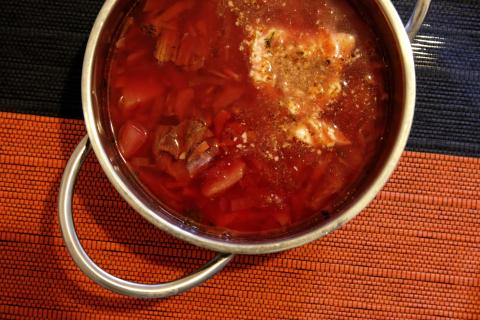 Рыба и багульник — борщ по-северному, вкус не забыть