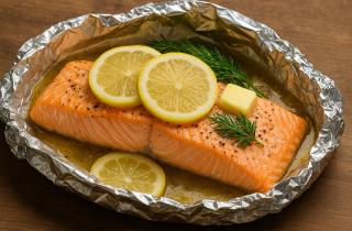 Лосось, который тает во рту: секрет простого запекания в фольге
