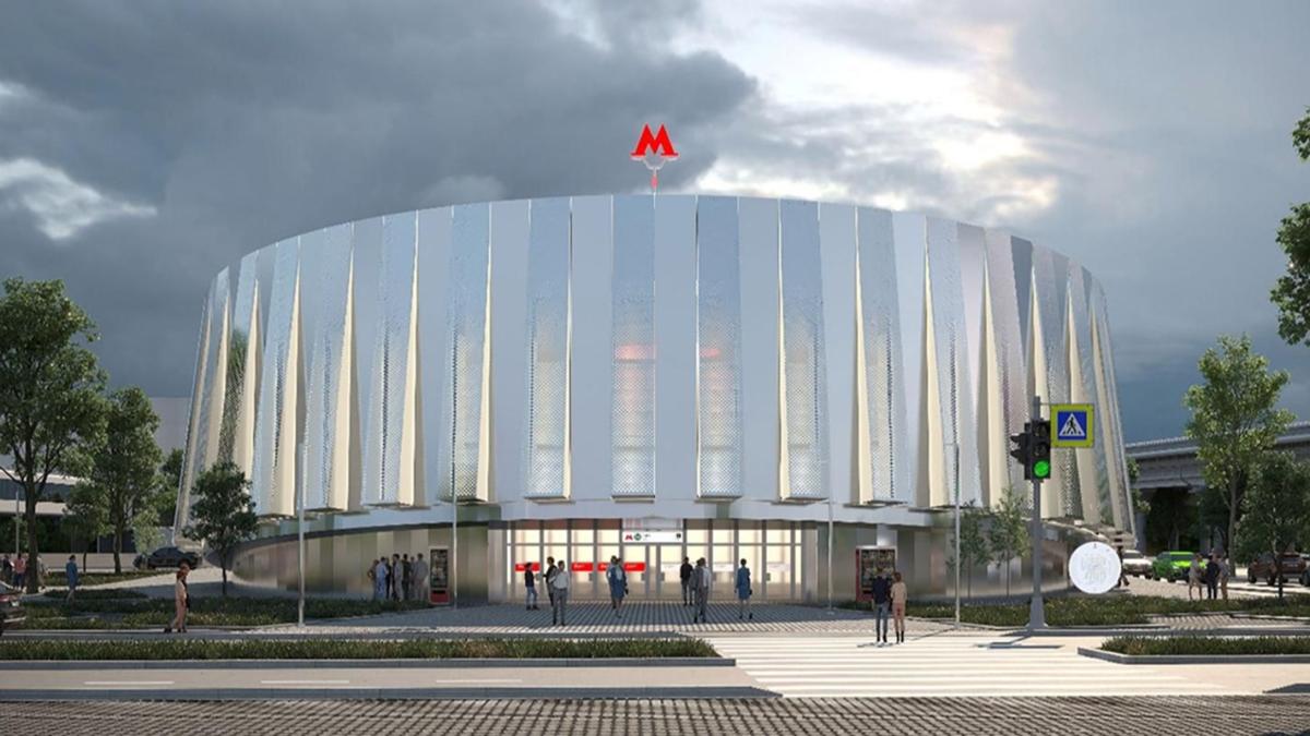 Павильон станции метро "Зил" в Москве