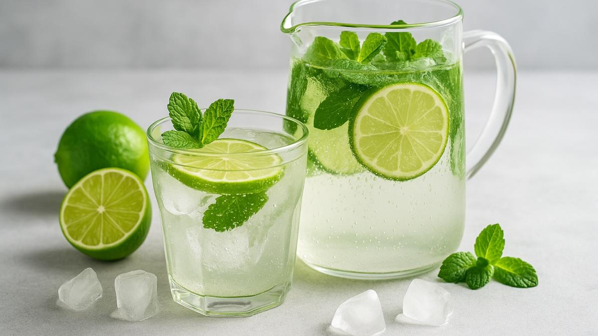 Лимонад с мятой и лаймом
