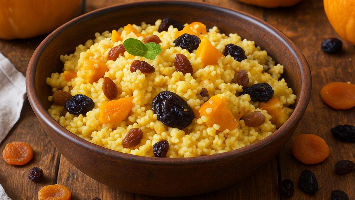 Пшённая каша с тыквой и сухофруктами Пшённая каша с тыквой и сухофруктами
