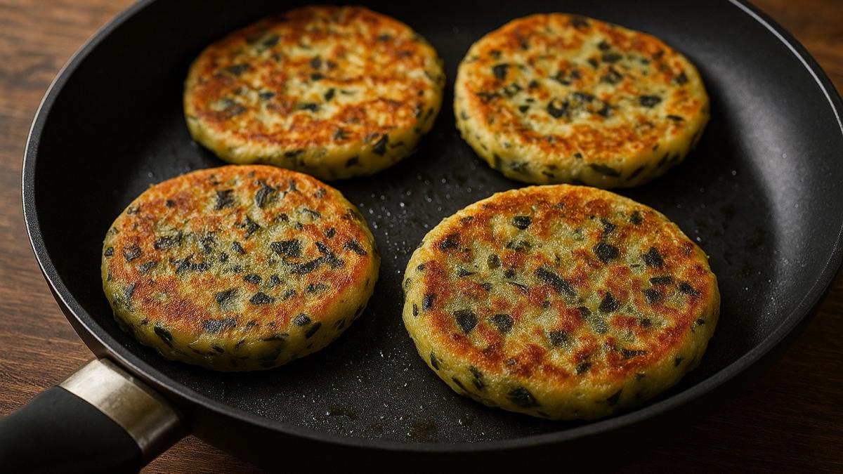 Лепёшки из морской капусты и муки Лепёшки из морской капусты и муки