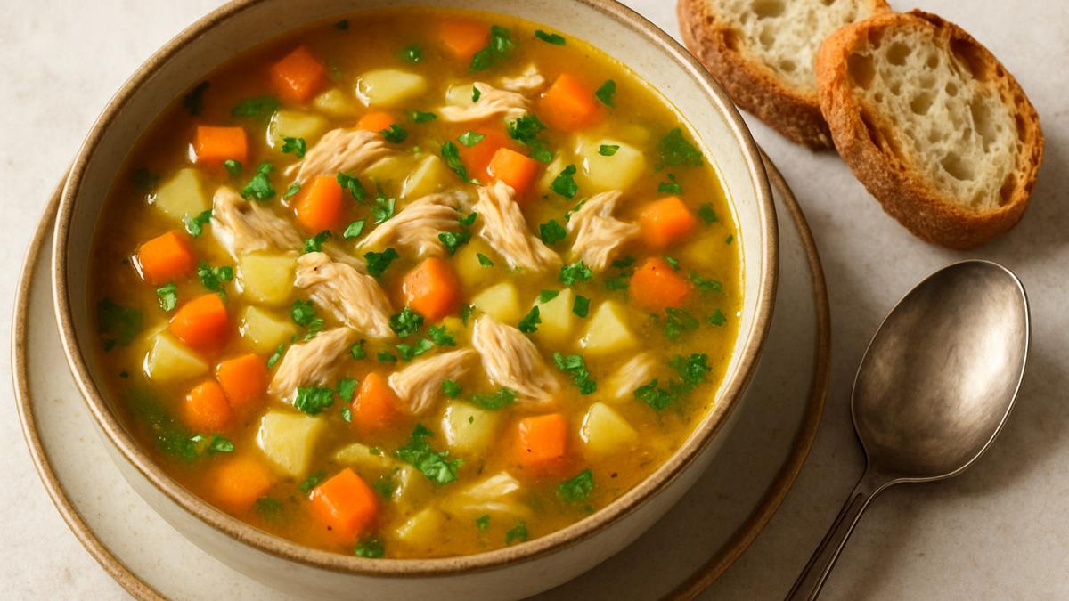 Куриный суп с овощами