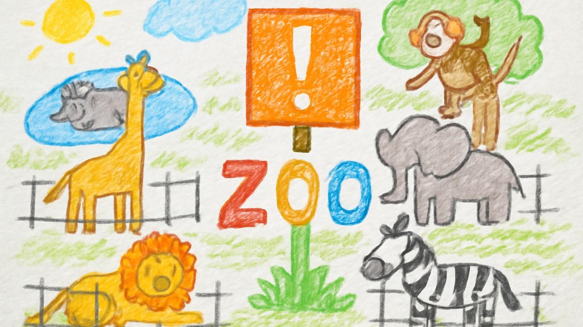 рисунок зоопарка