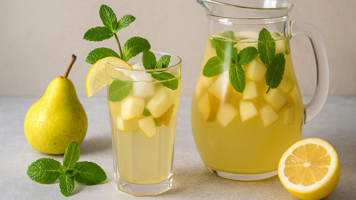 Грушево-мятный напиток