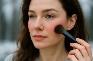 Приглушённые оттенки румян реже дают пятна на светлой коже — визажисты