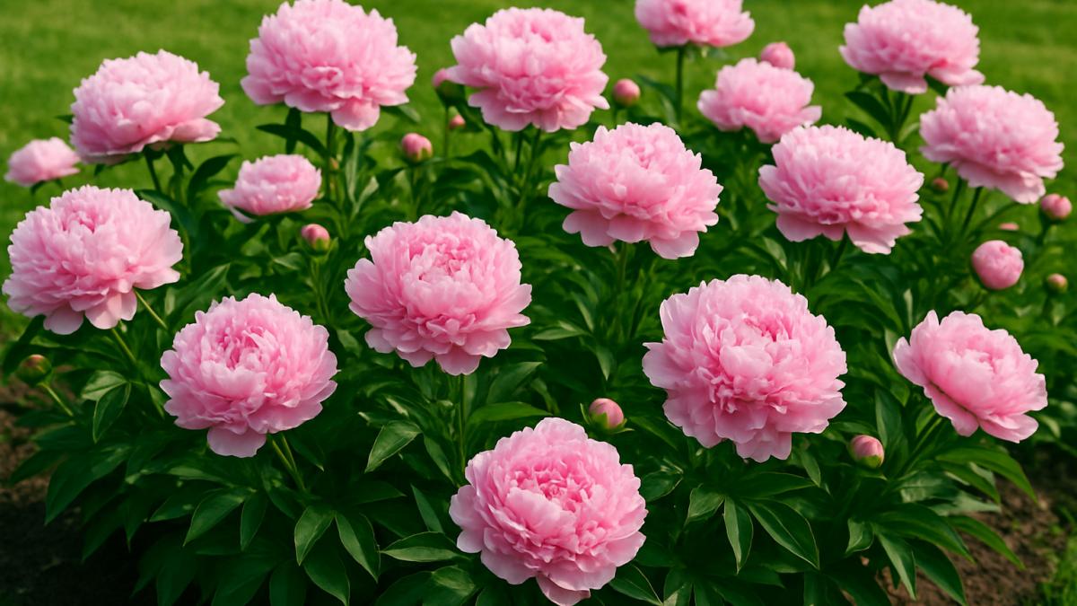 Пышные пионы