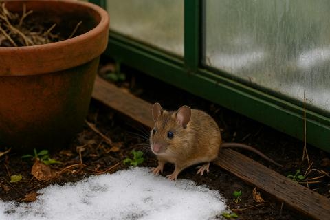 Мыши зимой повреждают кору яблонь под слоем снега — AgroXXI