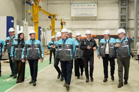 Глава Карелии открыл новый участок на заводе Петрозаводскмаш