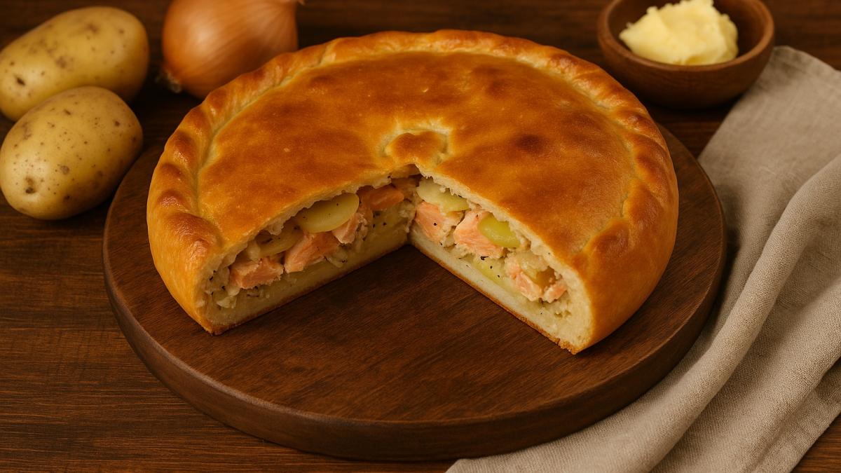 Рыбные пироги с лососем и картофелем Рыбные пироги с лососем и картофелем