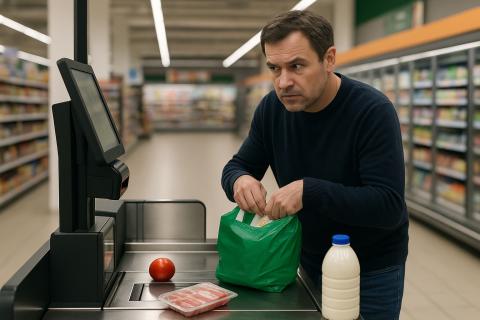 В России выросло число краж в супермаркетах после появления касс самообслуживания