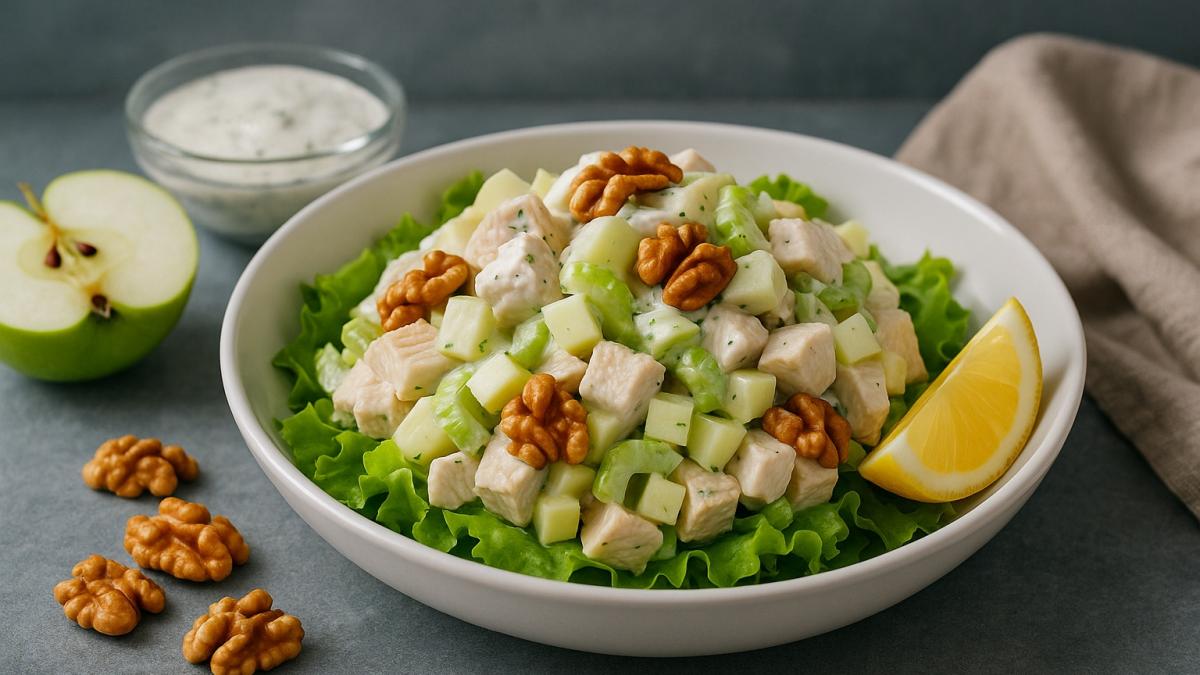 Салат с курицей, яблоком и сельдереем Салат с курицей, яблоком и сельдереем