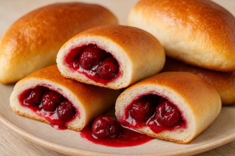 Шеф-повар: пирожки с вишней лучше выпекать для сохранения сочности начинки