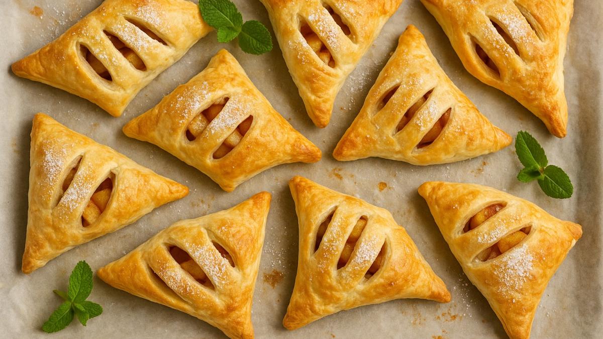 Слойки с яблоками и корицей Слойки с яблоками и корицей