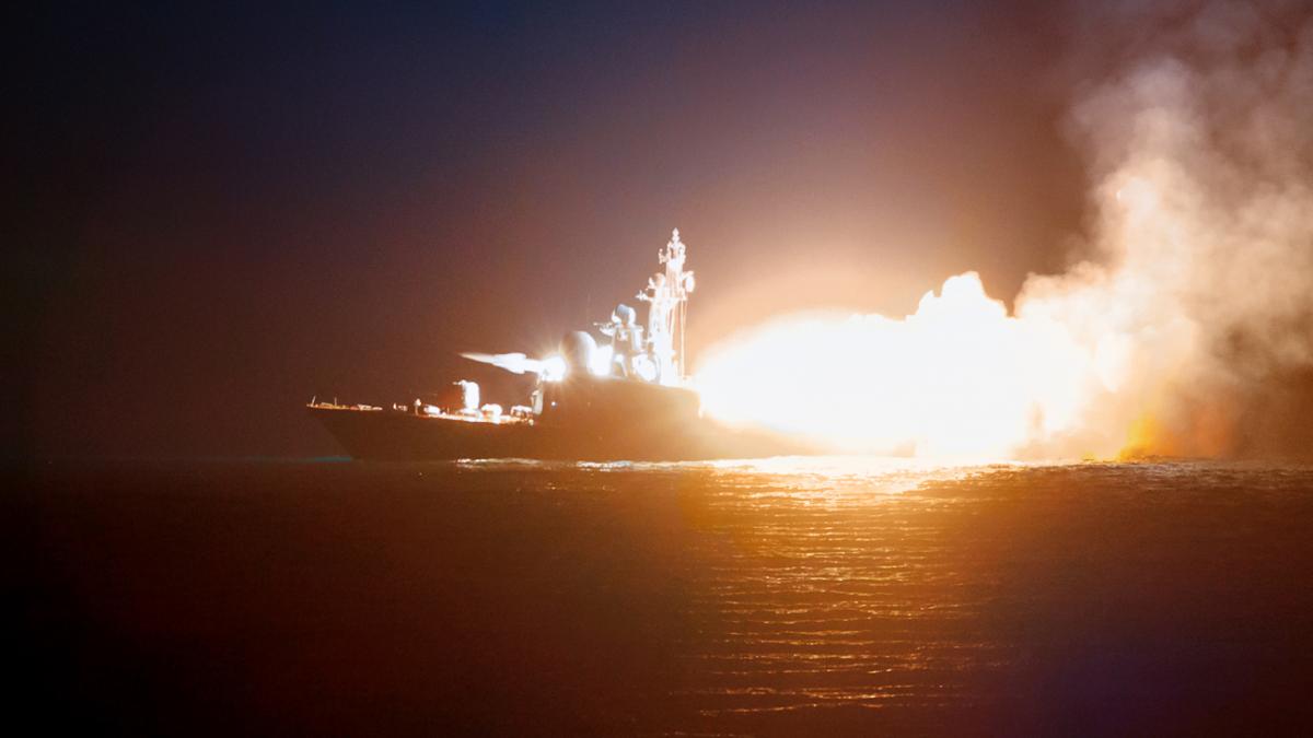 Пуск противокорабельной ракеты, ВМФ РФ