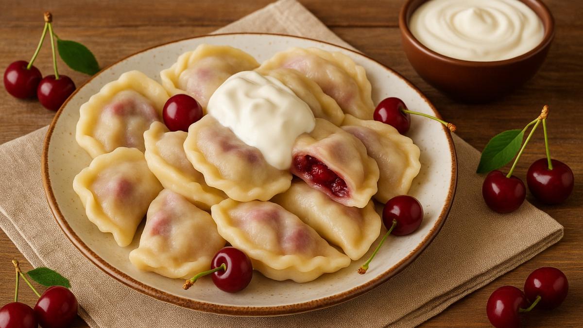 Вареники с вишней Вареники с вишней