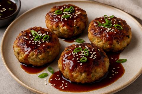 Как приготовить сочные мясные котлеты с капустой и глазурью из соевого соуса и мёда