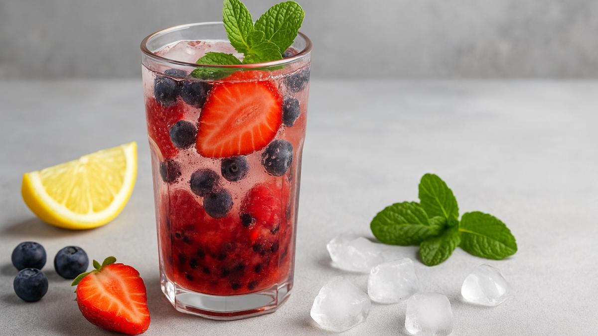 Ягодная газировка с мёдом Ягодная газировка с мёдом