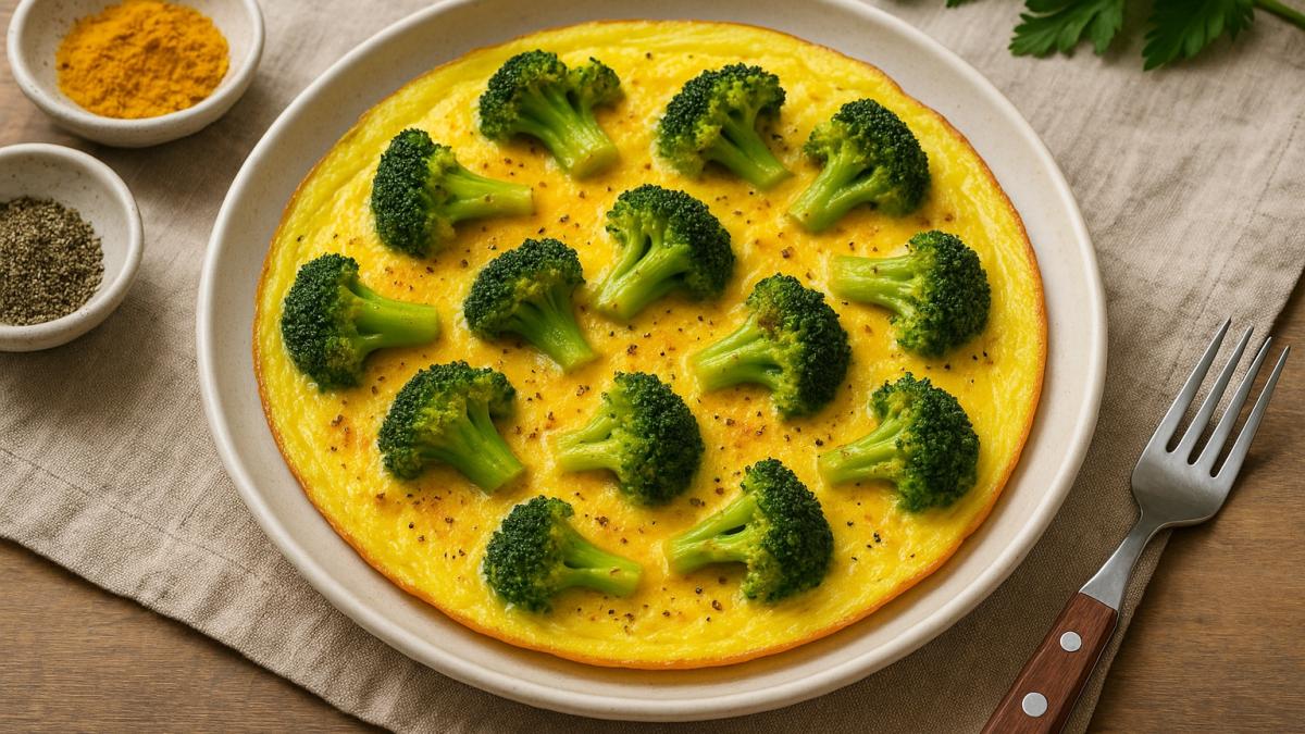 Омлет с брокколи и куркумой Омлет с брокколи и куркумой