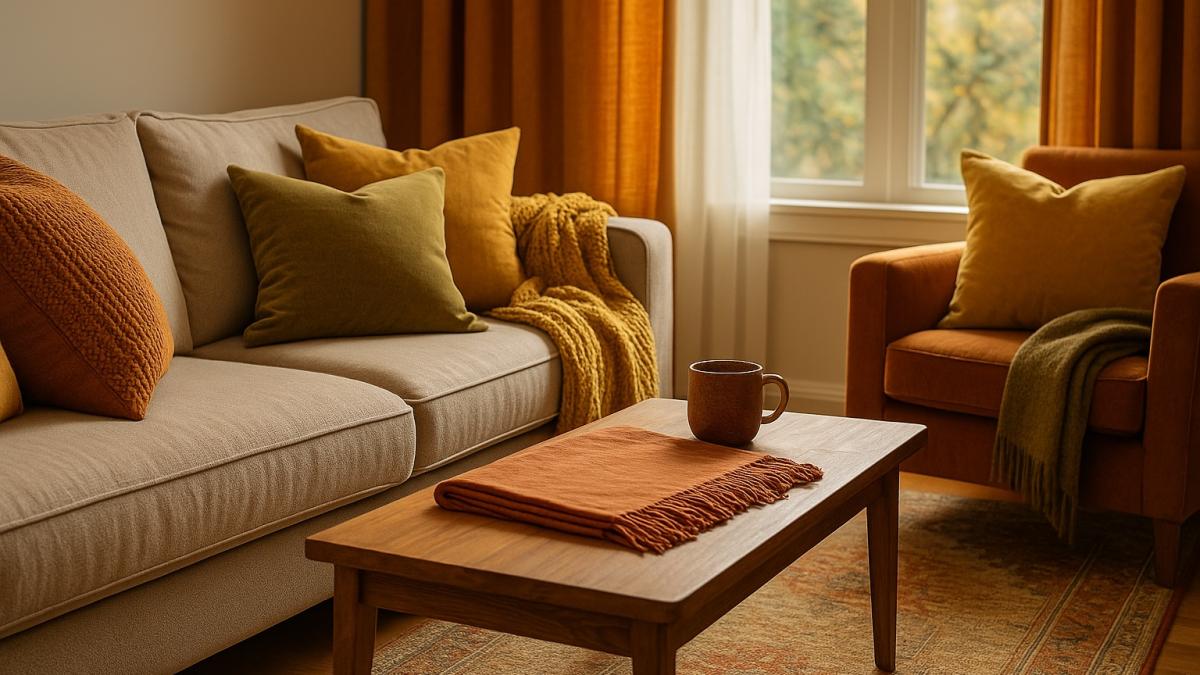 Осенний текстиль в интерьере