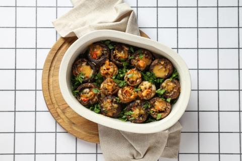 Секрет грибной закуски с сыром и чабрецом — запекаю по новому методу