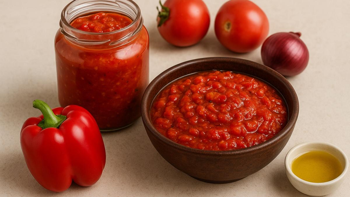 Томатный соус с печеным перцем