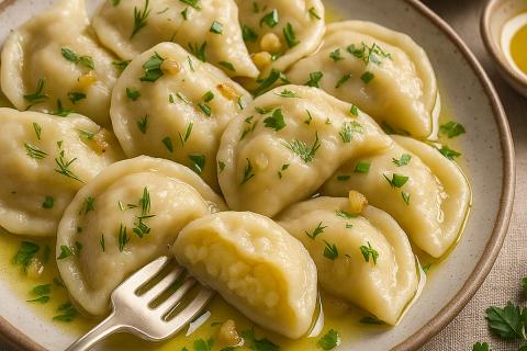 Вареники с картошкой и кедровым маслом — рецепт с ореховым акцентом из Сибири