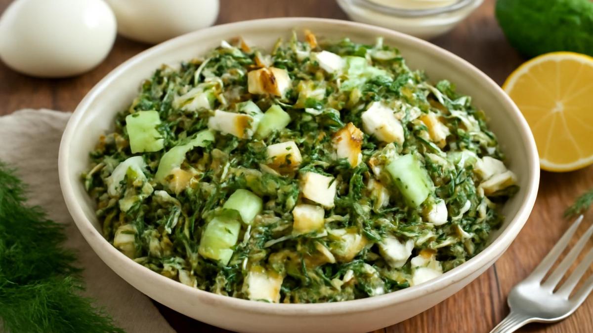 Салат с морской капустой и яйцом Салат с морской капустой и яйцом