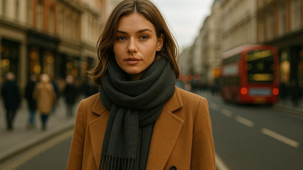 Осенний образ с шарфом