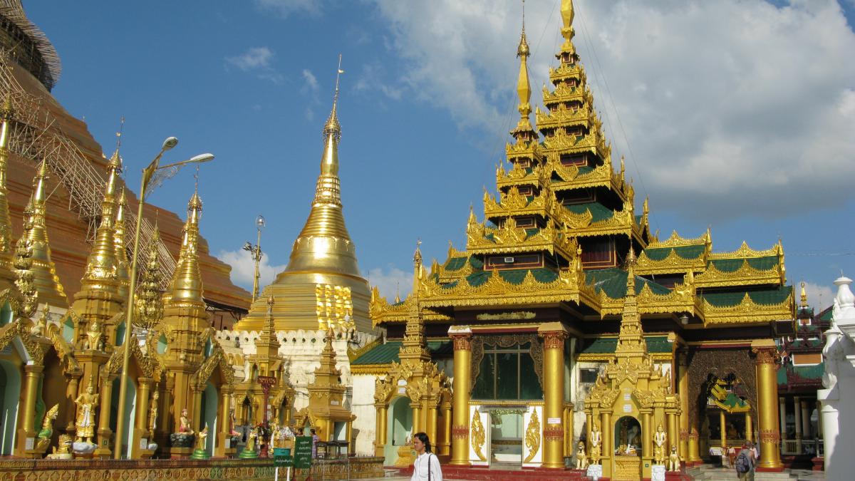 Shwedagon Pagoda, Terrace, Yangon, Myanmar Shwedagon Pagoda, Terrace, Yangon, Myanmar