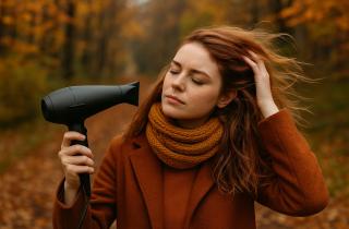 Мягкий воздух против холода: как простая привычка спасает волосы от осеннего стресса