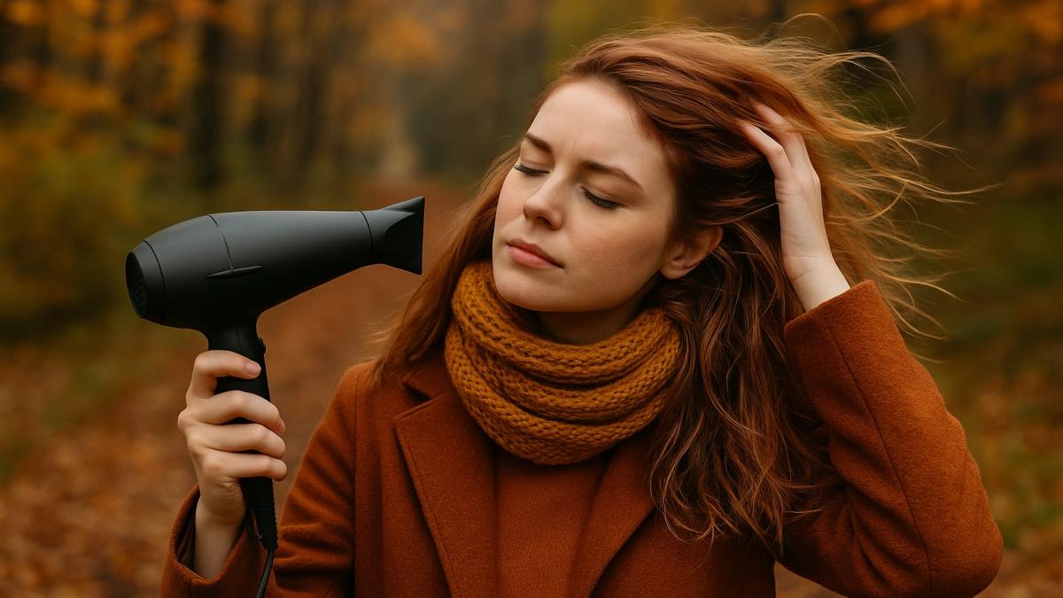 Осенняя сушка волос Осенняя сушка волос