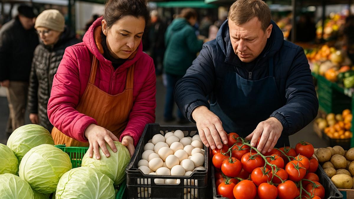 Московский рынок и дешёвые продукты