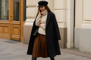 Глянец назвал трио серый–коричневый–сливочный трендом сезона