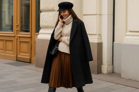 Глянец назвал трио серый–коричневый–сливочный трендом сезона