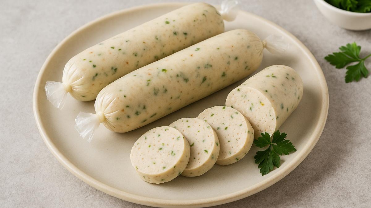 Домашняя куриная колбаса на пару Домашняя куриная колбаса на пару