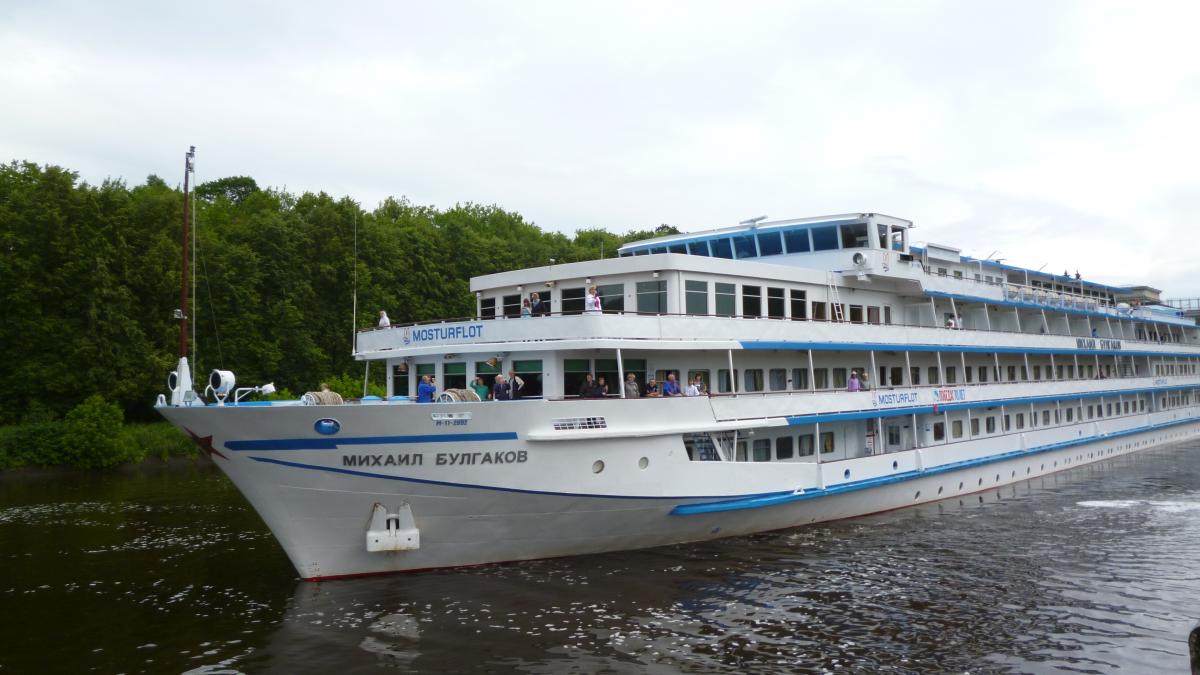 Mikhail Bulgakov ship near lock 6 (Iksha) 3 Mikhail Bulgakov ship near lock 6 (Iksha) 3