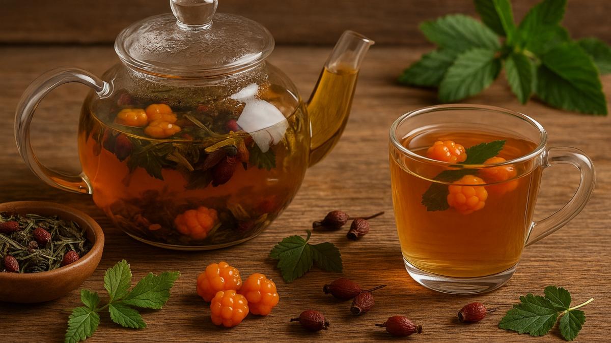 Чайный сбор с морошкой