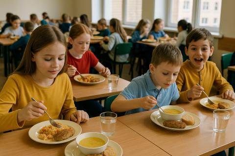 В школьной столовой Азова разделили детей по табличкам — и запустили волну возмущения В школьной столовой Азова разделили детей по табличкам — и запустили волну возмущения