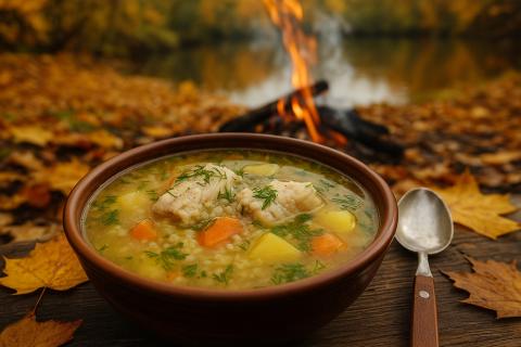 Уха в казане: простой и быстрый рецепт для пикника на природе
