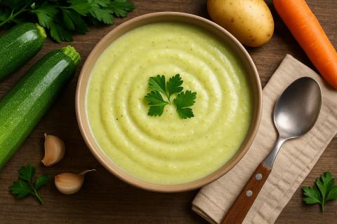 Суп-пюре из кабачков с овощами: пошаговые рецепты со сливками или шпинатом