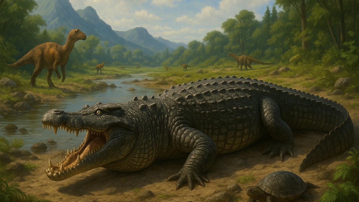Древний крокодилоподобный хищник