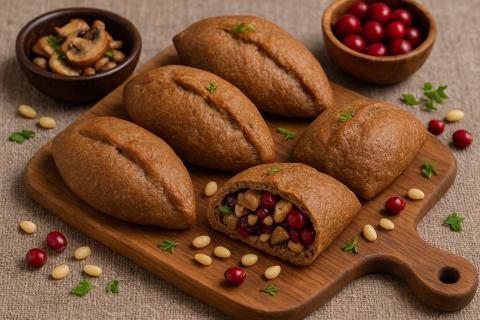 Эксперты по русской кухне отметили ржаные пирожки с брусникой и грибами как отражение сибирских традиций
