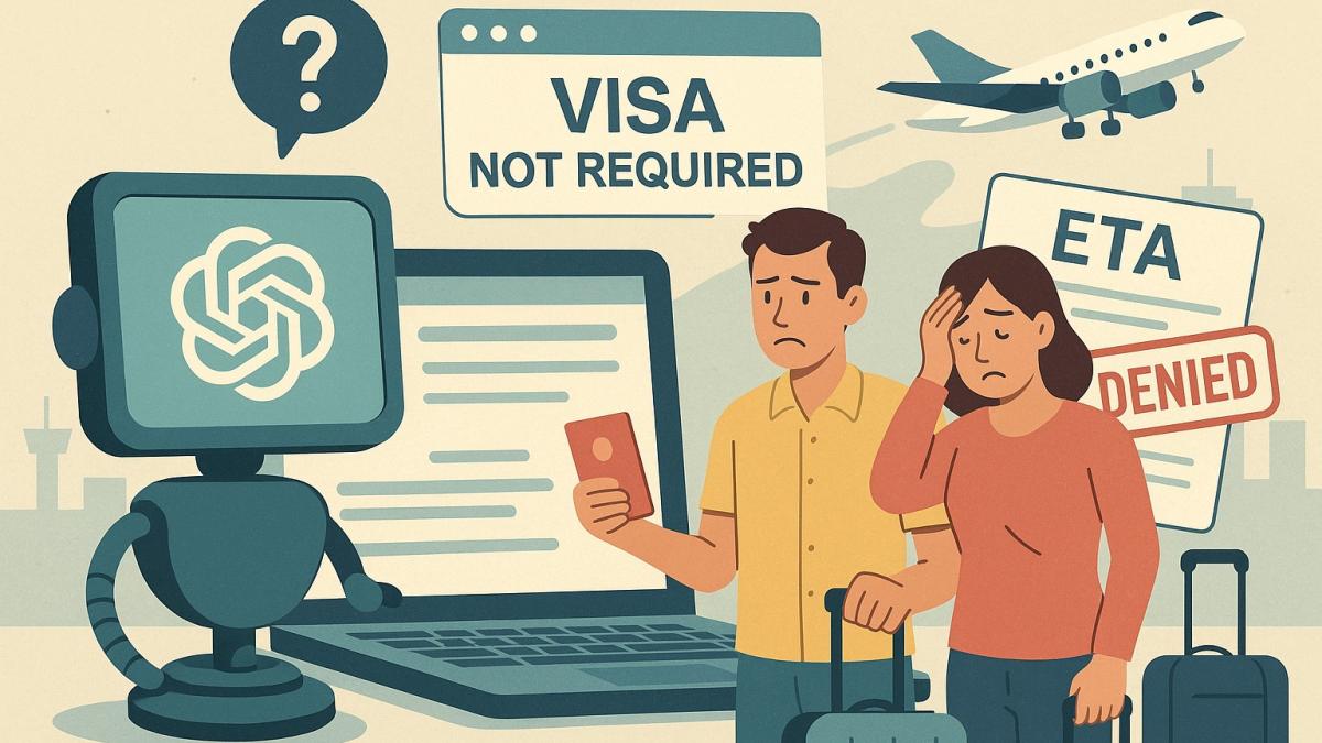 Ошибка при планировании путешествия